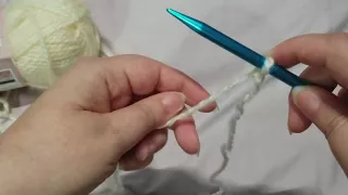 Knitting One Needle Cast On