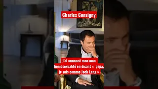 Charles Consigny «  J’ai annoncé mon mon #homosexualité «  papa, jsuis comme Jack Lang » #gay