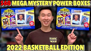 OPENING 2 $60 BASKETBALL MEGA MYSTERY POWER BOXES! ALL SORTS OF 🏀 RANDOMNESS INSIDE! (2022)