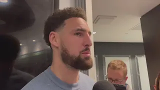 Klay Thompson Postgame Interview | Golden State Warriors lose to Minnesota Timberwolves 119-114