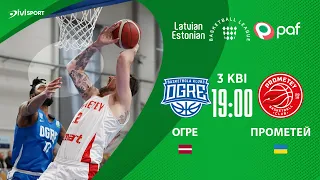 Огре - БК Прометей | 03.04.2024 | Баскетбол | Латвійсько-Естонська ліга Pafbet