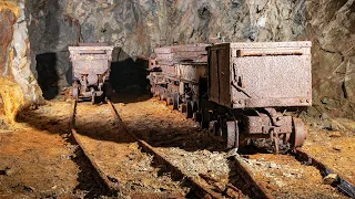 Exploring an Abandoned Mine - Found Mine Carts and Processing Plant!