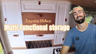 Hiace Storage Cabinet for pull-out bed - Complete walkthrough