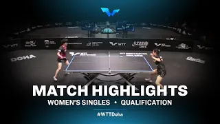 Shin Yubin vs Satsuki Odo | WTT Contender Doha 2021 | Women's Singles | QUAL Highlights