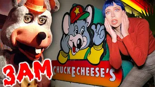 DO NOT GO TO CHUCK E CHEESE AT 3AM CHALLENGE!! FNAF is REAL!