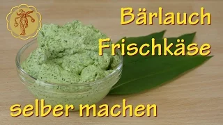 Bärlauch-Frischkäse Brotaufstrich selber machen