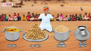 I Cook Biggest Rajasthani thali for 100 people 😮 *Free Parcel*