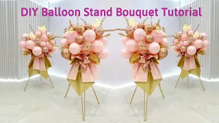 How to make a balloon stand bouquet | tutorial