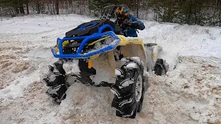 Deep Snow Rip (Can Am Renegade & Outlander)