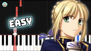 Fate/Zero Season 2 OP - "to the beginning" - EASY Piano Tutorial & Sheet Music