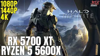 Halo Infinite | Ryzen 5 5600x + RX 5700 XT | 1080p, 1440p, 4K benchmarks!