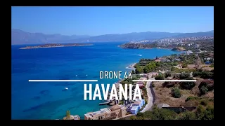 HAVANIA Agios Nikolaos Drone 4K CRETE GREECE Άγιος Νικόλαος Παραλία Χαβάνια