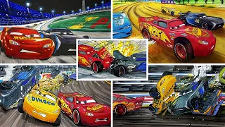 Compilation - Jackson Storm vs Lightning McQueen CARS 3 2.0 Drawing and Coloring Pages | Tim Tim TV