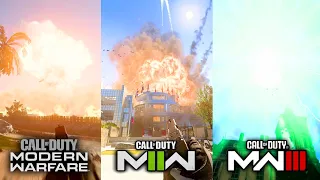 MW3 vs MW2 vs MW2019 Nuke Comparison 🤯 (Tactical Nuke - MGB - DNA Bomb Gameplay Showcase)