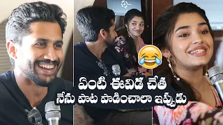 Naga Chaitanya Making Fun With Krithi Shetty | Bangarraju | Manastars