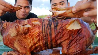 OUTDOOR COOKING | LECHON KAMBING MUKBANG (HD)