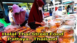 Halal Thai Street Food in Pattaya-Halal Street Food Thailand 2022/Muslim Halal Food-Muslim Chicken