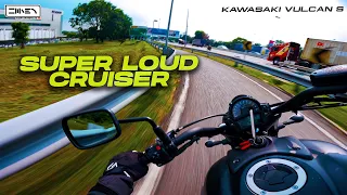 Super LOUD Cruiser | Kawasaki Vulcan S 2023 + AHM Double Barrel Exhaust Pure Sound [4K]