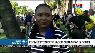 UPDATE: Zuma's supporters arrive outside court in Durban