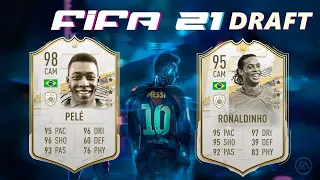 FIFA 21 FUT DRAFT  | PELE 98 RONALDINHO 95 | FIFA 21 DRAFT TO GLORY #45