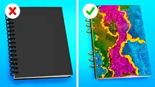 DIY Notebook From Handmade Paper || Awesome School Crafts