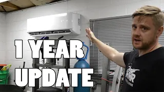 MRCOOL mini split 1 year update - A/C in GARAGE