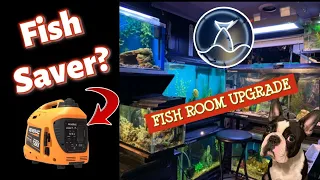 Fish Room Upgrade! Backup 1000w Generator REVIEW!