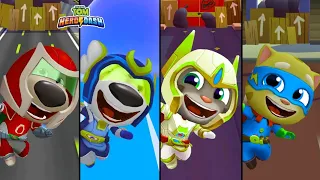 New!Talking Tom Hero Dash Red Blame Ben vs Hurricane Hank vs Platinum Tom vs Super Hero Ginger Game