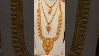 Haram & Necklace Collections #jewellery #gold #lalithaajewellery #necklace #haram#grt