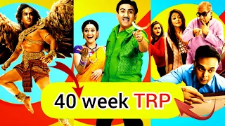 Sab TV 40 Week TRP List||Sony Sab all show TRP List||by||tellysun||this week TRP List||