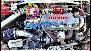 405HP D16 Honda Civic Turbo Build start to finish