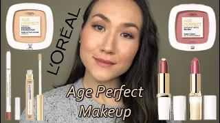 L'Oreal NEW AGE PERFECT Makeup Application, Wear Test, Full Review