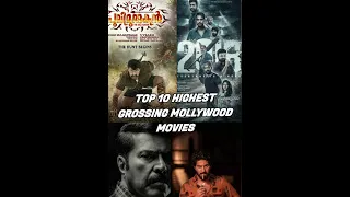 Top 10 highest grossing mollywood movies  #trendingshorts #viralreels #manyampuli #lucifer #neru