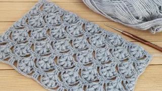 АЖУРНЫЙ УЗОР вязание крючком💎 Оnly 3 rows of easy and beautiful crochet stitch scarf, blouse Pattern