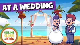 At a Wedding | Learn English | Flashcards | Vocabulary for Beginners