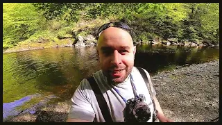 Sampling placer gold under a Bridge