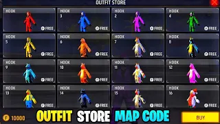 Free Outfit Store Map Code Free Fire Craftland  🔥Free Fire Bundle Map Code Indian Server | RUSHKEY