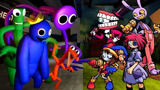 The Amazing Digital Circus FNF Character Test VS Rainbow Friends 🎶 Friends To Your End Song