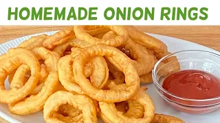 How to Make Old Fashioned Homemade Crispy Onion Rings | Onion Rings Recipe