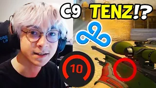 TENZ BACK TO CSGO - Level 10 FACEIT Like the Old Days w/ Fans! | C9 TENZ NEVER LEFT!?