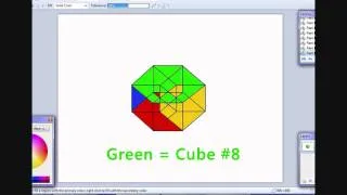 4-D Hypercube (Tesseract) Drawing - Color Explanations