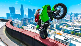 EPIC REAL LIFE BIKE STUNTS! (GTA 5 Stunts & Fails)