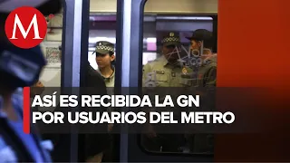 Presencia de la Guardia Nacional en el Metro es para reforzar la seguridad