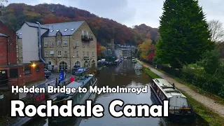 Hebden Bridge to Mytholmroyd | Rochdale Canal Towpath Walk 2020