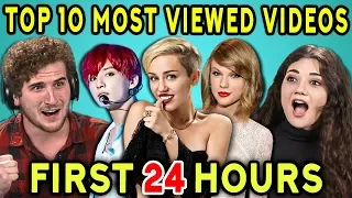 COLLEGE KIDS REACT TO TOP 10 MOST VIEWED YOUTUBE VIDEOS OF ALL TIME (First 24 Hours)