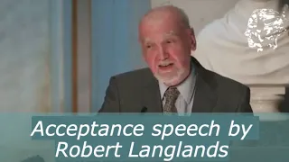 Robert Langlands - Acceptance Speech - The Abel Prize