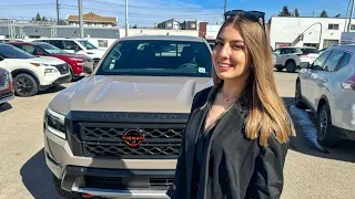 2024 Nissan Frontier PRO-4X Beige Walk around from a dealership