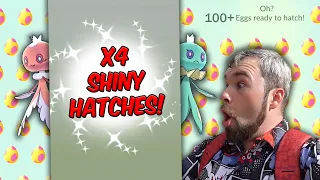 100+ Shiny Boosted Valentines Eggs Hatched & we got THESE ✨Shinies✨(Pokémon GO)