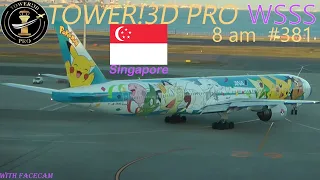 Singapore true schedule by viewer (The KnightAviation) Tower!3D Pro (modified*) WSSS @ 8 am
