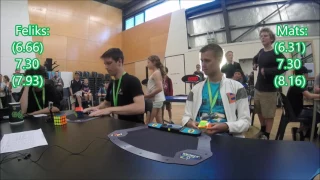 Feliks Zemdegs (6.97) vs Mats Valk (6.83) - POPS 3x3 final showdown